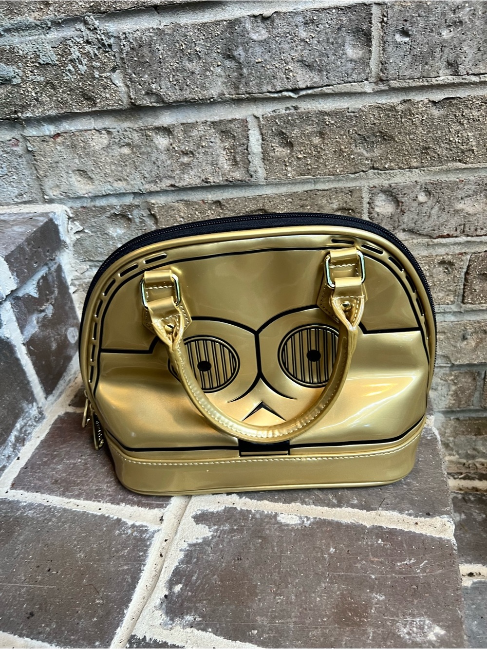 Loungefly Disney Star Wars C -3PRO Gold Novelty Hand Bag